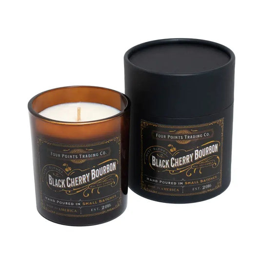 Four Points Trading Co. Black Cherry Bourbon 8 oz Soy Candle