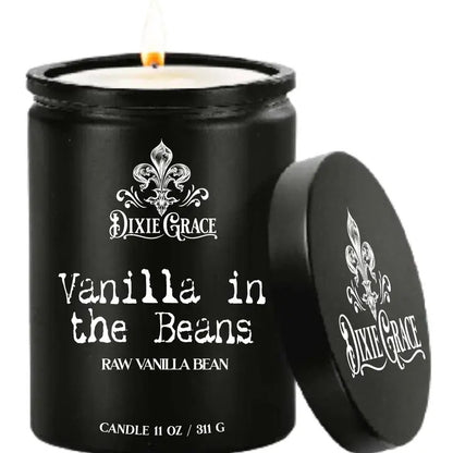 Dixie Grace Vanilla in the Beans Handcrafted Candle