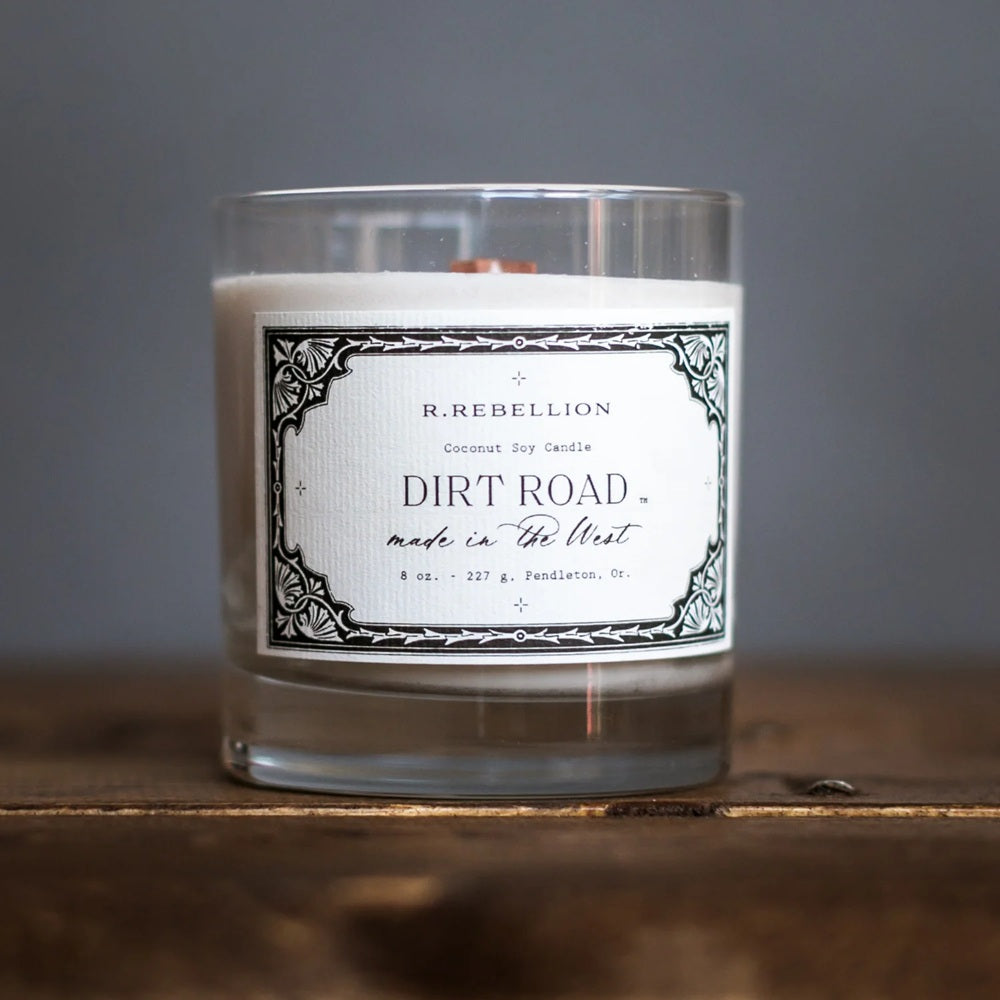 R. Rebellion 8 oz. Handcrafted Dirt Road Candle