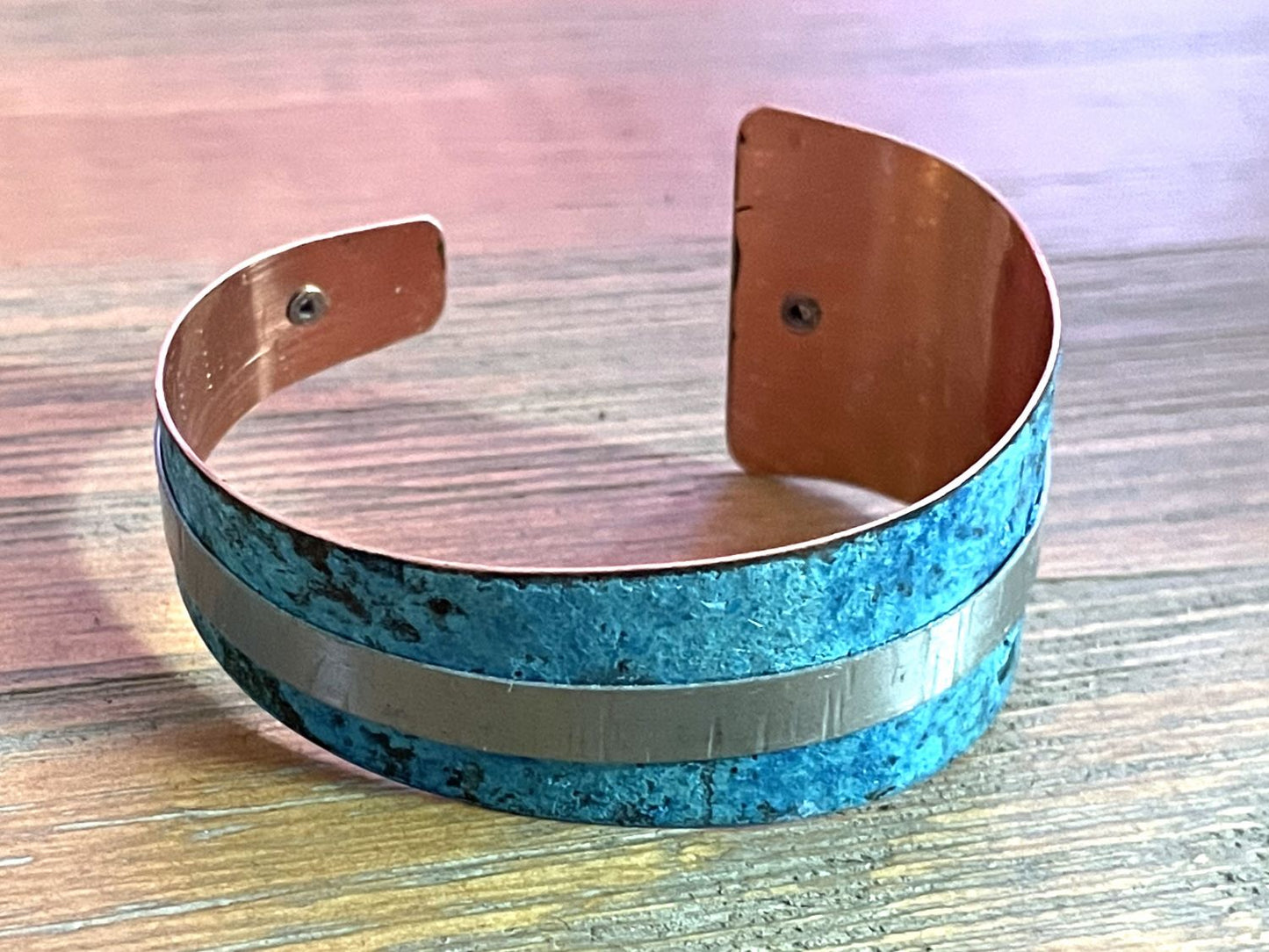 Moondance Art Patina Streak Cuff Bracelet #22