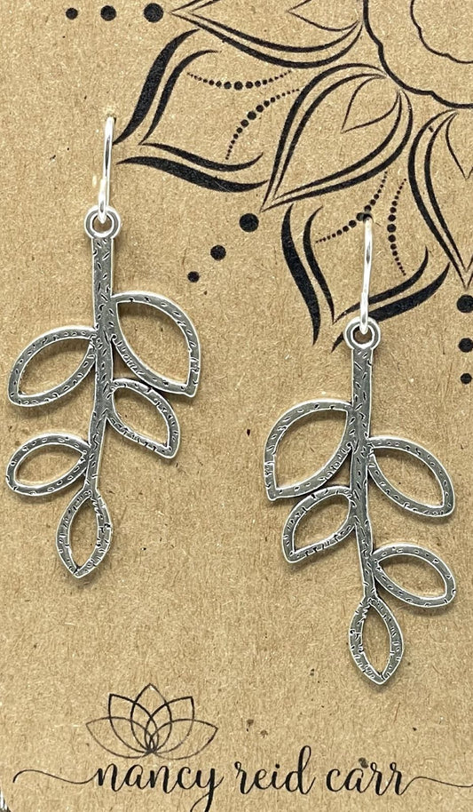 Silver Statement Dangle Earrings