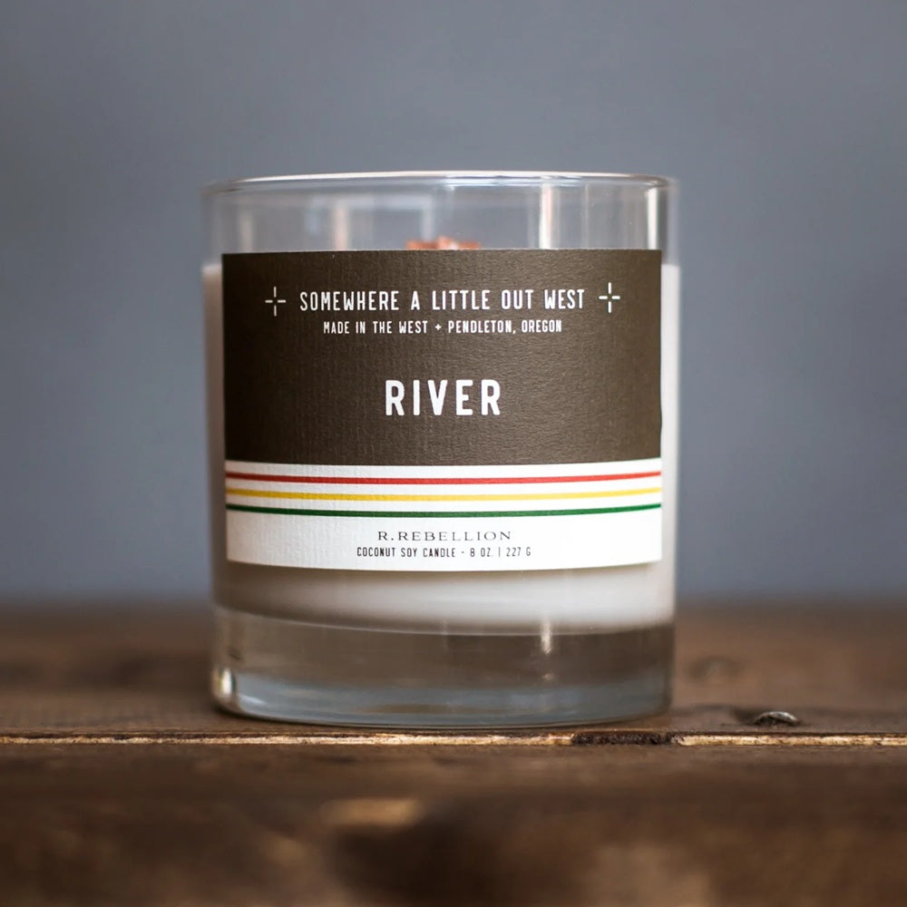 R. Rebellion 8 oz. Handcrafted  River Candle